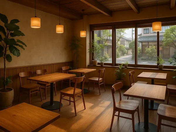 カフェのホームページ制作サンプル
