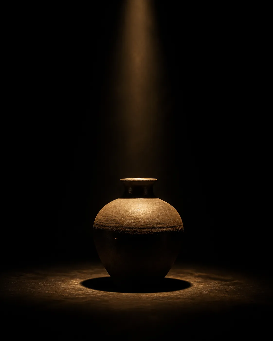 一条の光に照らされた静物の作品